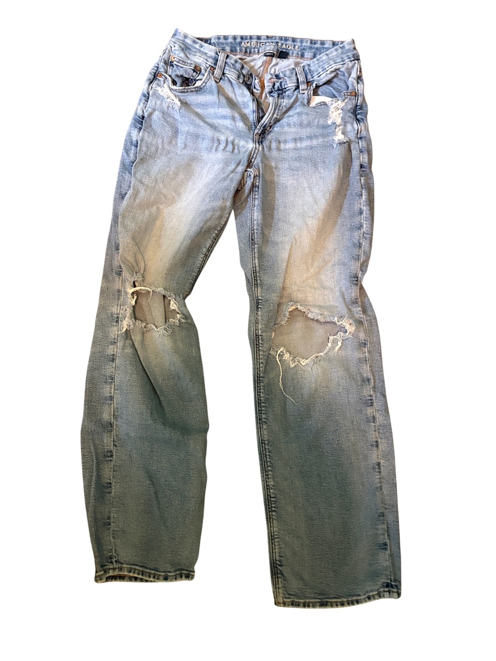 American Eagle Outfitters Light Blue Ripped Men's Jeans